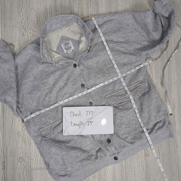Vintage Be in the Current Seen Men’s One Size Oversized Grey Cardigan Sweater - Picture 4 of 8
